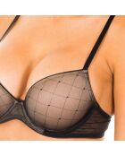 F3693E schwarzer Push-up-BH