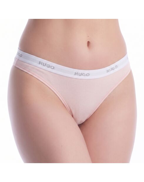 Tanga aus Baumwolle mit Logo 50557101 hellrosa