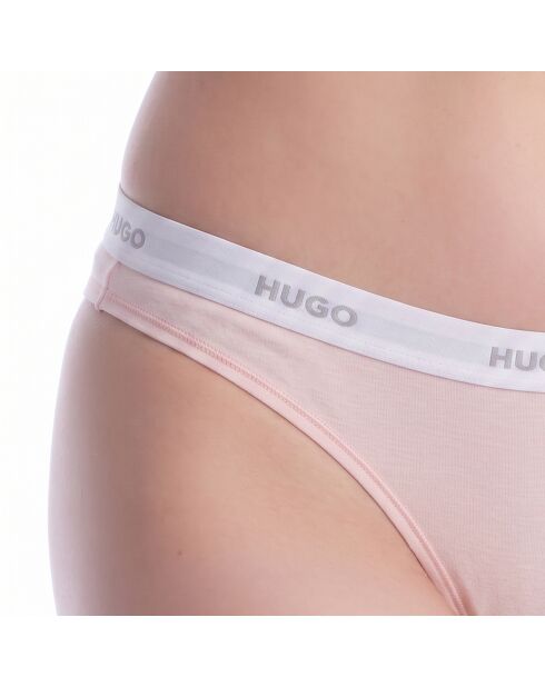 Tanga aus Baumwolle mit Logo 50557101 hellrosa