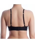 Schwarzer Bralette-BH mit Ösen und Spitze 50540428