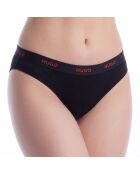 Katoenen slipje met logo 50557102 zwart