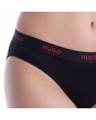 Katoenen slipje met logo 50557102 zwart