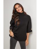 Lorenzo schwarzer Pullover