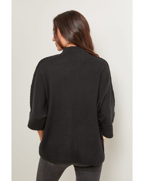 Lorenzo schwarzer Pullover