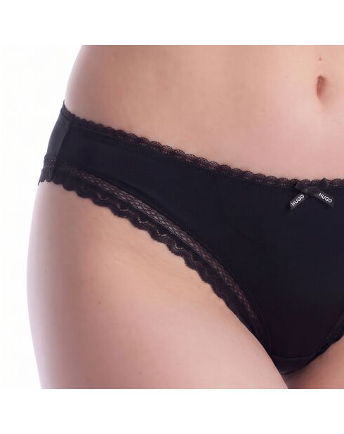 Mikrofaser-Höschen mit Spitze 50545733 schwarz