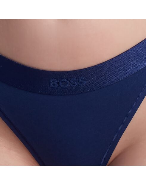 Tanga aus Baumwolle mit Logo 50520398 Mitternachtsblau