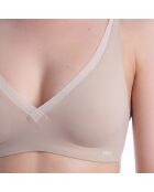 Zweifarbiger BH 50556262 weiß und beige