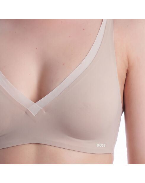 Zweifarbiger BH 50556262 weiß und beige