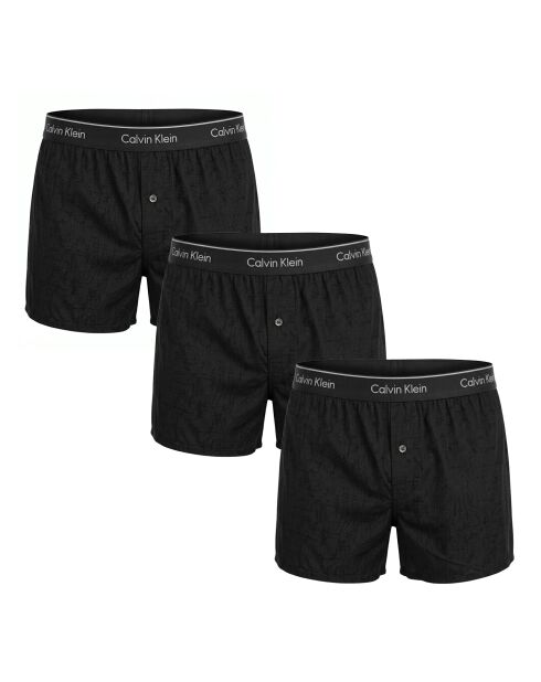 Packung mit 3 losen Baumwoll-Boxershorts NB4005A schwarz