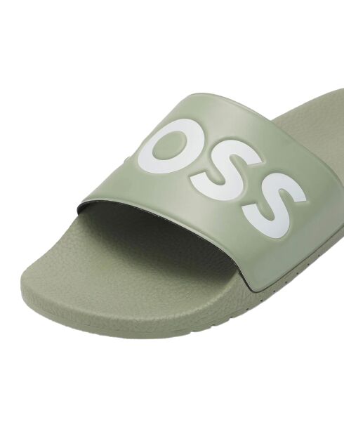 Sommer-Flip-Flops Aryeh Slide Novig 50536835 olivgrün