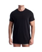 Packung mit 2 schwarzen Tanktops aus Stretch-Baumwolle NP2928O
