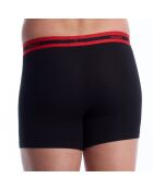 Set van 3 katoenen boxershorts 50545674 zwart en rood