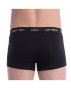 Set van 3 zwarte en marineblauwe boxershorts van stretchkatoen U2664G