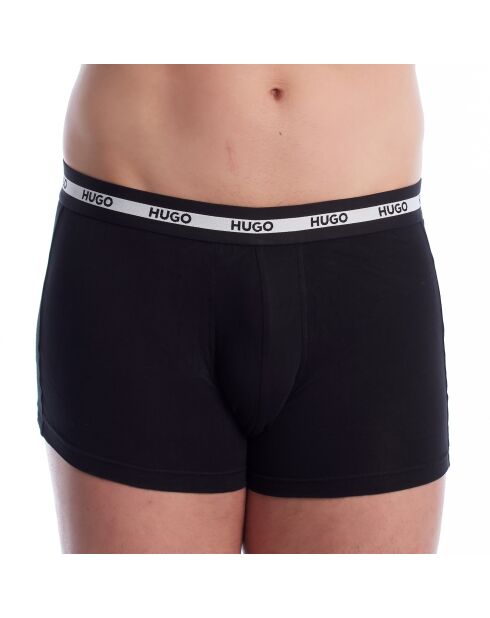 3er-Pack Boxershorts aus elastischer Baumwolle 50492375 schwarz und mehrfarbig