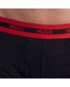 Set van 3 elastische boxershorts van katoen 50492375 zwart en veelkleurig