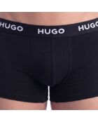 Set van 3 katoenen boxershorts 50469786 zwart