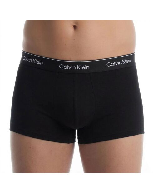 3er-Pack Icon Boxershorts aus elastischer Baumwolle NB4389 hellblau und schwarz