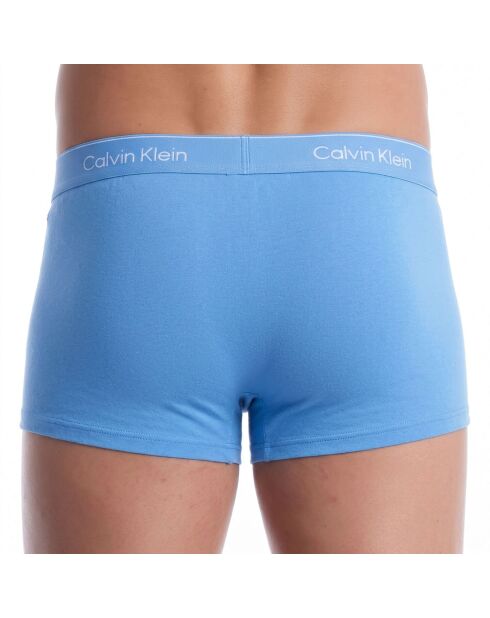 3er-Pack Icon Boxershorts aus elastischer Baumwolle NB4389 hellblau und schwarz