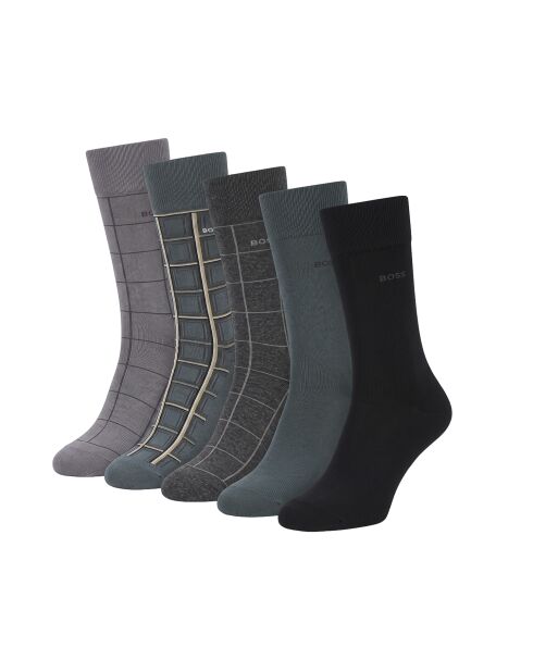 Packung mit 5 Paar hohen Baumwollsocken 50547921 mehrfarbig