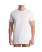 Packung mit 3 weißen NB4051 Baumwoll-Tanktops
