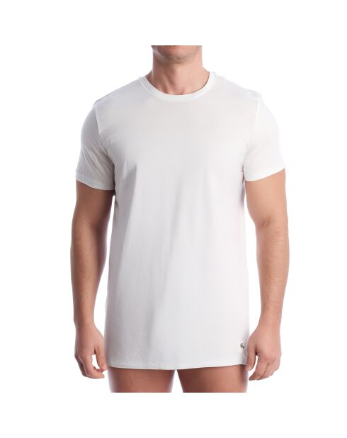 Packung mit 3 weißen NB4051 Baumwoll-Tanktops