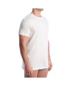 Packung mit 3 weißen NB4051 Baumwoll-Tanktops
