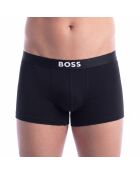Set van 3 boxershorts van biologisch katoen 50549832 zwart en grijs