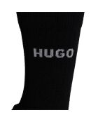 3er-Pack Wadenmittelsocken 50546682 schwarz und rot