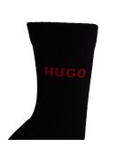 3er-Pack Wadenmittelsocken 50546682 schwarz und rot