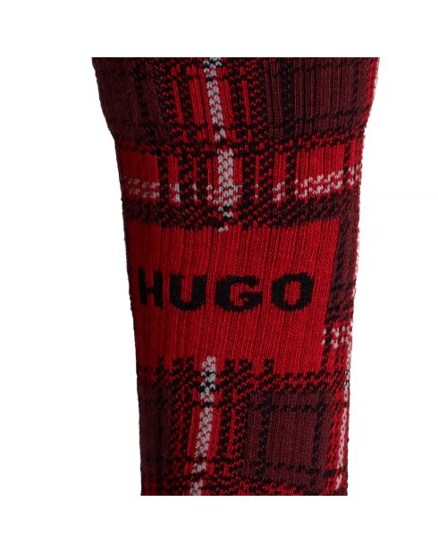 3er-Pack Wadenmittelsocken 50546682 schwarz und rot