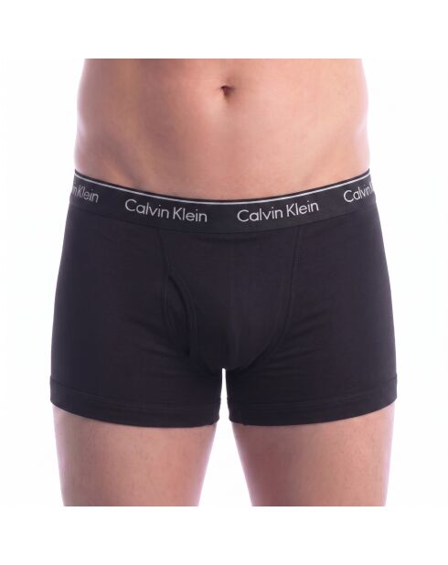Packung mit 3 schwarzen kurzen Boxershorts aus Baumwolle NB4002A