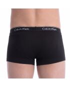 Packung mit 3 schwarzen kurzen Boxershorts aus Baumwolle NB4002A