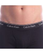 Packung mit 3 schwarzen kurzen Boxershorts aus Baumwolle NB4002A