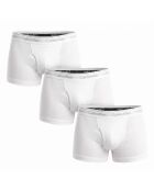 Packung mit 3 weißen kurzen Boxershorts aus Baumwolle NB4002A