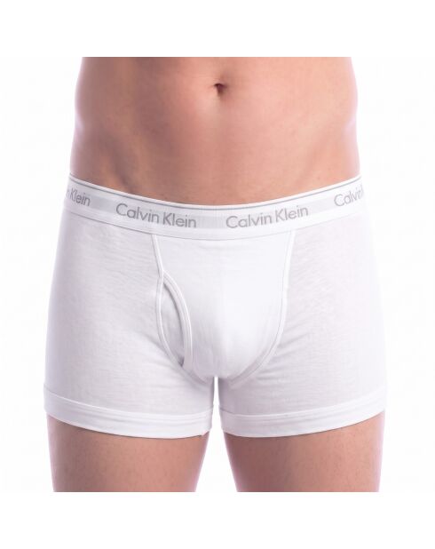 Packung mit 3 weißen kurzen Boxershorts aus Baumwolle NB4002A