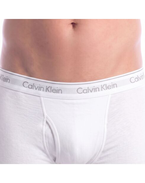 Packung mit 3 weißen kurzen Boxershorts aus Baumwolle NB4002A