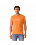 T-Shirt mit Baumwollschnitt 50491706 orange