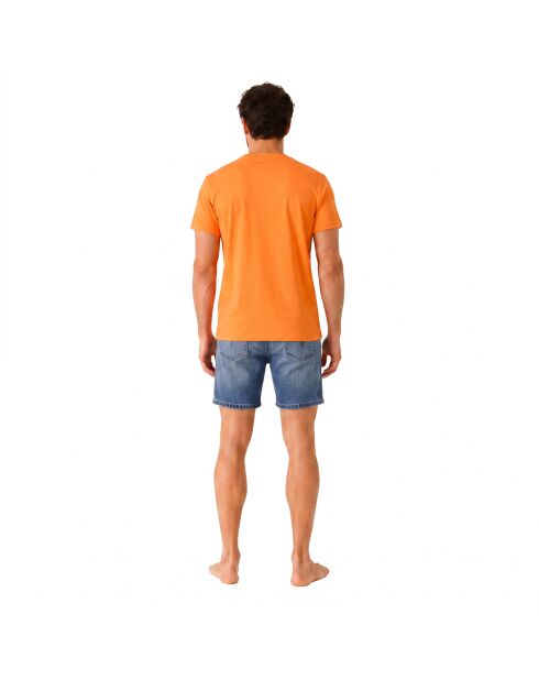 T-Shirt mit Baumwollschnitt 50491706 orange