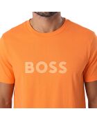 T-Shirt mit Baumwollschnitt 50491706 orange