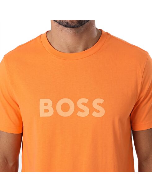 T-Shirt mit Baumwollschnitt 50491706 orange