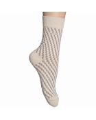 Pack de 2 pares de calcetines de algodón a media pantorrilla 50559422 beige