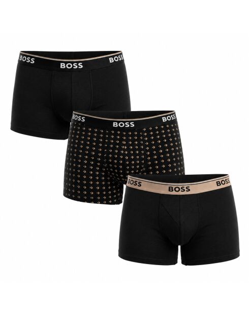 3er-Pack Boxershorts aus Baumwolle 50554443 schwarz und beige