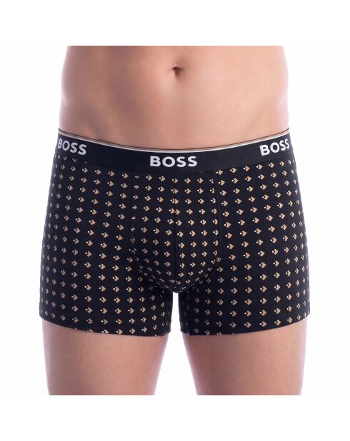 Set van 3 katoenen boxershorts 50554443 zwart en beige