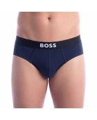 3er-Pack Baumwollslips 50546561 hellblau und schwarz