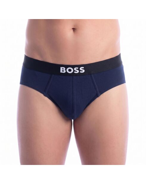 3er-Pack Baumwollslips 50546561 hellblau und schwarz