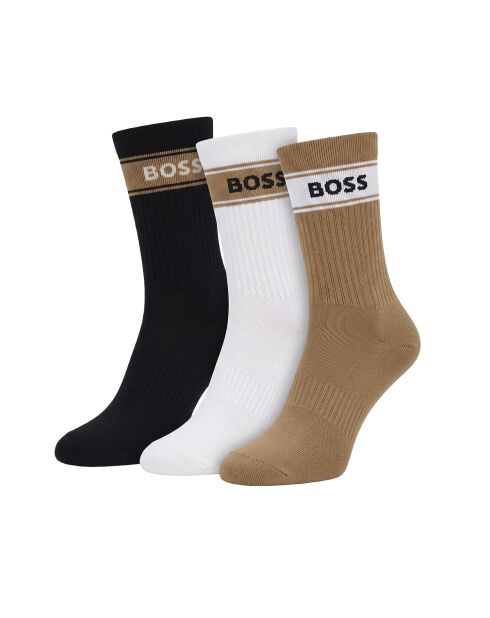 Packung mit 3 Paar Wadensocken aus Baumwolle 50543637 mehrfarbig