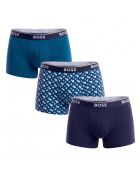 Set van 3 katoenen boxershorts 50554443 blauw