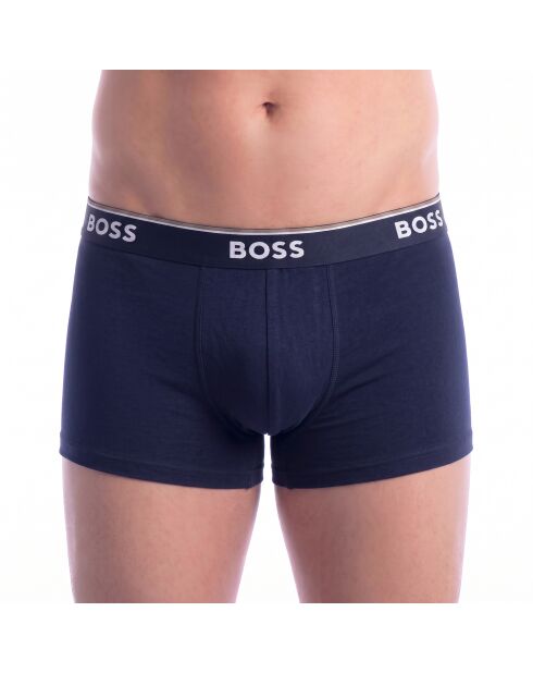 Set van 3 katoenen boxershorts 50554443 blauw