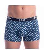 Set van 3 katoenen boxershorts 50554443 blauw