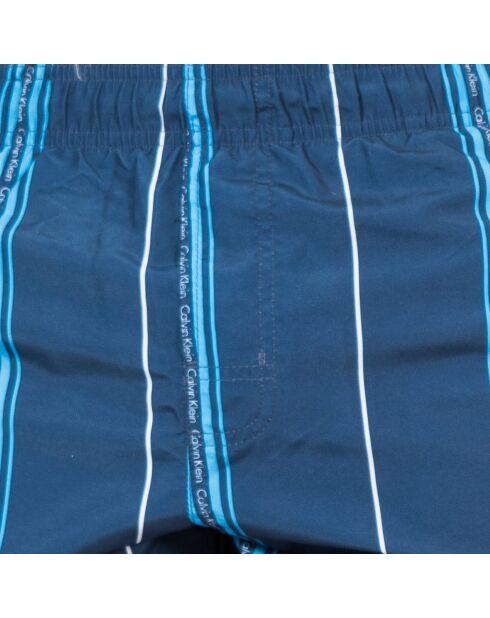 58209W3 marineblaue mittellange Badeshorts